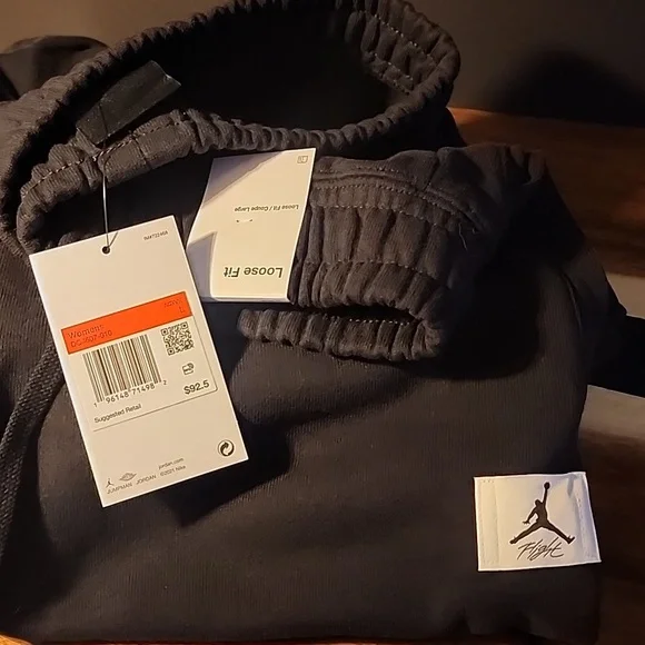Jordan Pants Flight Fleece 100% Cotton New With Tags, Classic Jordan Sweatpants - Picture 8 of 10